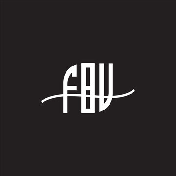 FBU   letter logo design with white background in illustrator, vector logo modern alphabet font