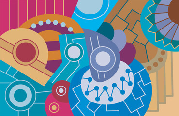 vector illustration of an abstract background