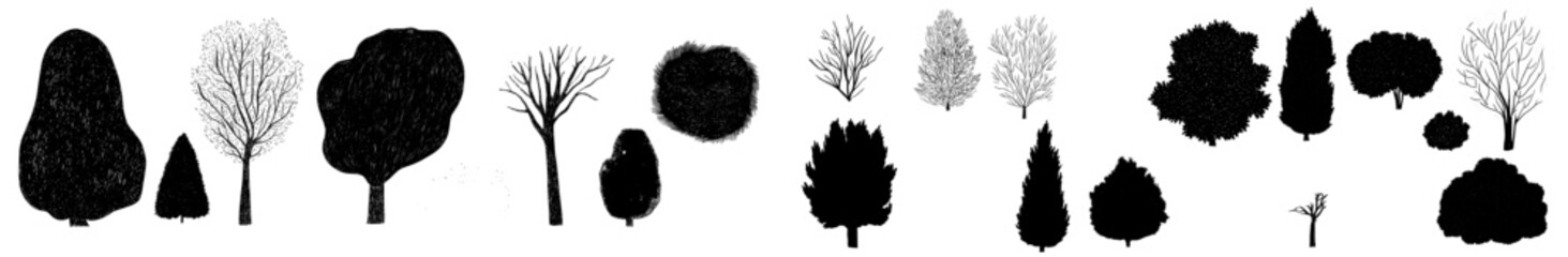 Fototapeta premium Garden park abstract sign, nature environment plan landscape layout object