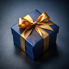 gift box with gold ribbon