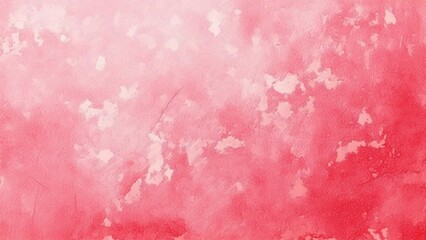 Fototapeta premium 淡い手描きの水彩風の素材 背景素材 赤 ピンク 背景素材 16:9サイズ AI生成素材