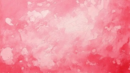 Fototapeta premium 淡い手描きの水彩風の素材 背景素材 赤 ピンク 背景素材 16:9サイズ AI生成素材