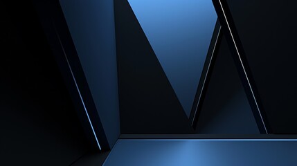 Abstract Shapes on Blue Background for Design, Banner Template, Minimalist Abstract Wallpaper with Copy Space, Simple Geometric Modern Wallpaper for Text Placement and Creative Use