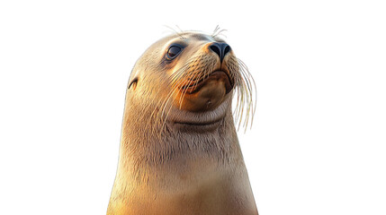 sea lion isolated on white background