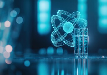 Innovative science experiment showcasing loveconnected atomic structure in a laboratory environment
