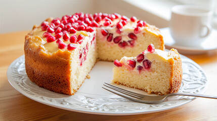  pomegranate almond cake