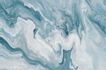 Fototapeta premium Abstract aesthetic blue and white marble effect with flowing patterns