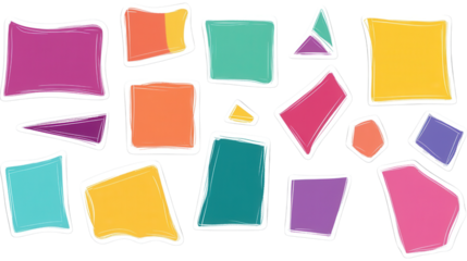 Colorful Geometric Shapes Pattern Design