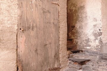 old wooden door
