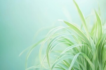 Fototapeta premium Smooth light green background with soft gradient, ideal for promotional text.