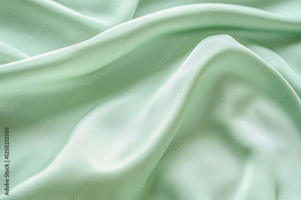 Fototapete smooth light green background with soft gradient, ideal for promotional text.