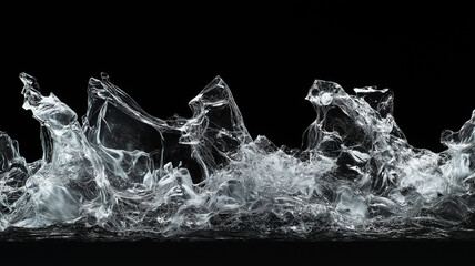 Obraz premium Shattered broken glass for overlay textures background.