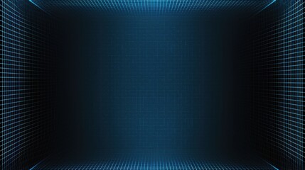 Grid Patterns on Blue Background for Design, Banner Template, Minimalist Abstract Wallpaper with Copy Space, Simple Geometric Modern Wallpaper for Text Placement and Creative Use