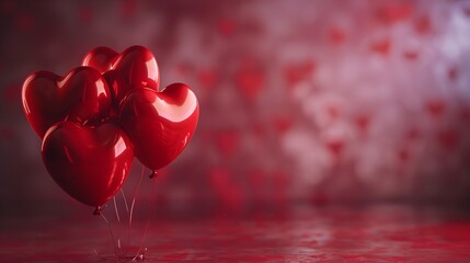 Abstract Pink And Purple Hearts Painted Artwork