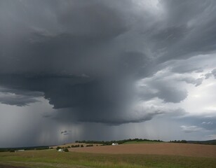 Ominous Skies: A Landscape Poised on the Brink of Turmoil