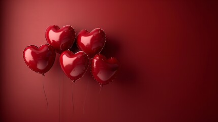 Abstract Pink And Purple Hearts Painted Artwork