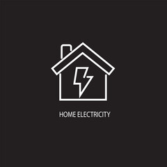 home electric solution service logo symbol design template illustration inspiration
