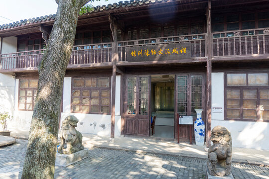 Tongcheng School cultural relics Exhibition Hall in Tongcheng Confucian Temple, Anhui Province, China. October 3, 2022, Anhui, China.