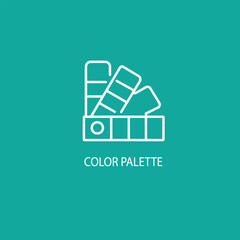 A color palette icon logo is a set of colors that represent a brand's personality. These colors are used in the logo, website, business cards, and other brand materials