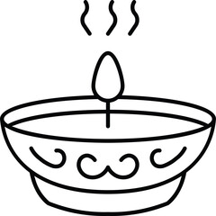 The Ramadan Kareem Icon is black on a white background