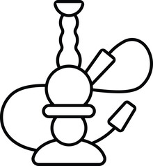 The Ramadan Kareem Icon is black on a white background