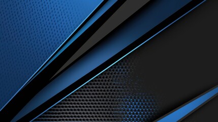 Blue background with intersecting lines for design, banner template. White space in the center of the page for text. Modern minimalist wallpaper.