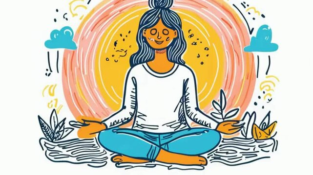 Meditating Person