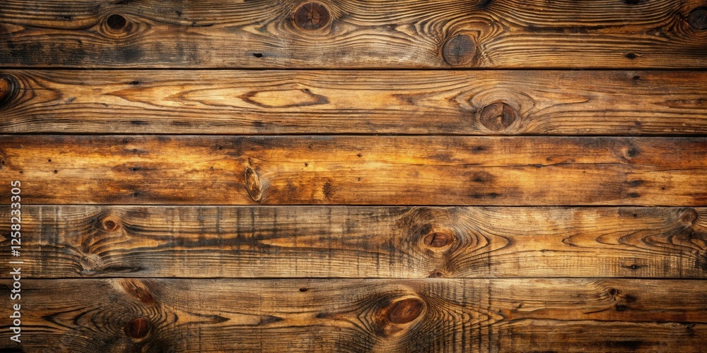 Poster a rustic wooden background with rich brown and golden hues, featuring the intricate grain patterns a