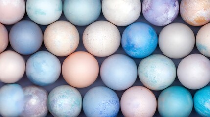 Spherical Pastel Colored Forms Seamless Arrangement Artistic Design Creative Soft Hues Aesthetic Background