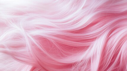 Pastel pink hair strands