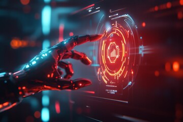 A cyberpunk-inspired neon-lit digital document displaying important hacking guidelines on a futuristic screen