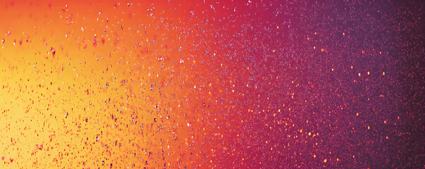 Fototapeta premium Abstract background of orange and purple water droplets