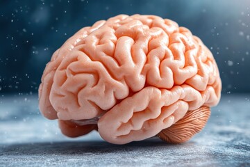 Embrace National Stress Awareness Day with Visuals A thought-provoking brain illustration on a dark blue background, symbolizing mental health challenges Explore the essence of stress management