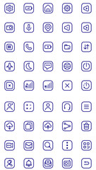 40 set icon UI android