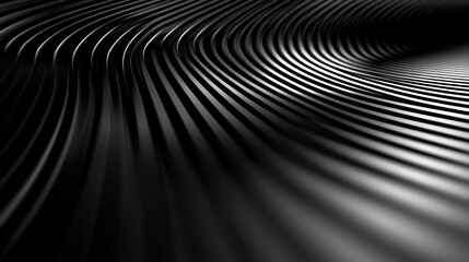 Obraz premium Abstract metal curves, dark background