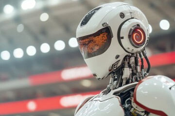 A futuristic AI-powered competition where robots and humans compete in advanced skill tests