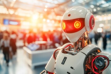 A futuristic AI-powered competition where robots and humans compete in advanced skill tests