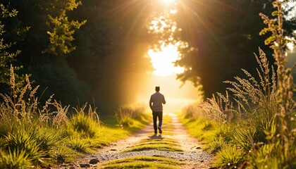 Fototapeta premium Embracing the Light: A Journey of Hope and Healing