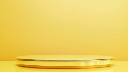 Obraz premium Its vibrant color stands out, adding a cheerful touch to the minimalistic setting. 