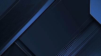 Blue background with geometric patterns and grids for design, banner template. White space in the center of the page for text. Modern minimalist wallpaper.