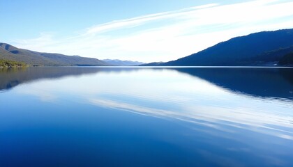 Fototapeta premium Tranquil Waters Mirroring the Tranquility Above