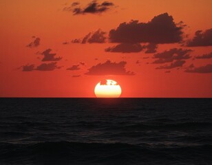 Sunset Over the Ocean