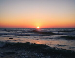 Obraz premium Sunset Over the Ocean
