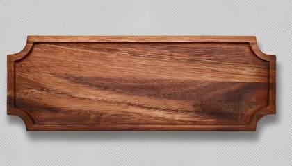 Wooden nameplate isolated on transparent background.
Generated image