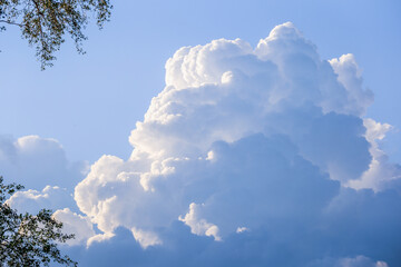 Cloudscape has been developing in gorgeous form. The picture present the beauty of nature