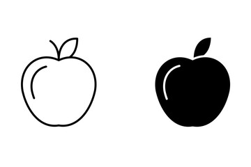 Apple icon set. for mobile concept and web design. vector illustration