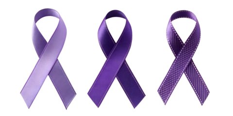 Purple Domestic Violence Awareness Ribbon, Awareness Symbol, Support Patch, Purple Ribbon Icon, PNG Transparent