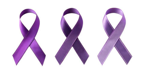 Purple Domestic Violence Awareness Ribbon, Awareness Symbol, Support Patch, Purple Ribbon Icon, PNG Transparent