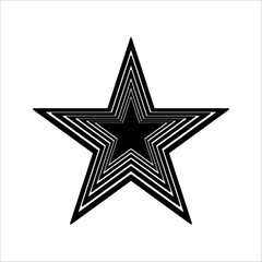 Obraz premium star simple icons are designed with filled, outline, line and stroke styles