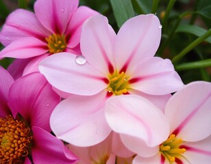 Fototapeta premium Morning Dew on Flowers